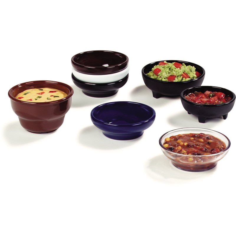 Carlisle FoodService Products 087803 Molcajete Ramekin, 8 oz. Black, Melamine