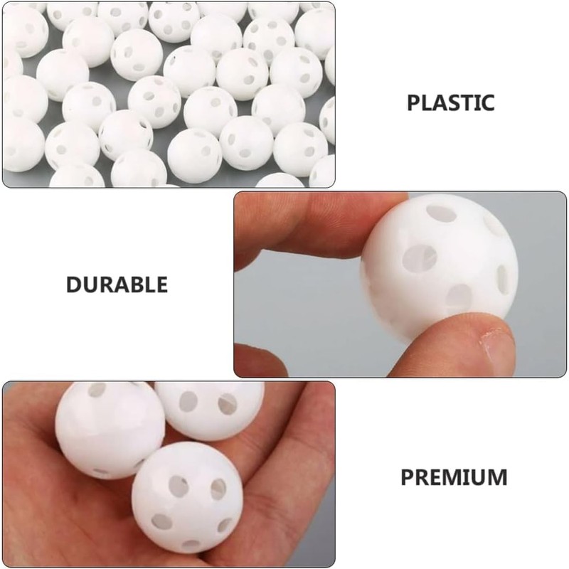 Pack of 10 White Rattle Balls Inserts Rattle Box Repair