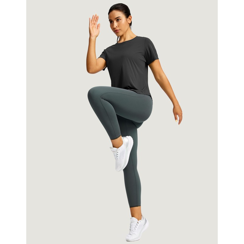 Women's Short Sleeve Workout Shirts Breathable UPF 50+ Sun Protection