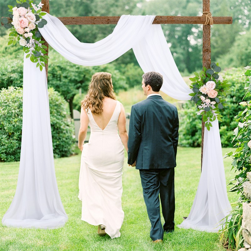 Wedding Decoration Arrangement Veil Arch Veil Background Veil Wedding Arch