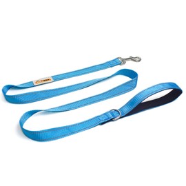 YALAVA 5FT Reflective Dog Leash with Soft Padded Handle, Heavy Duty Nylon Dog Leashes, Fits Small Medium or Large Dogs, Blue