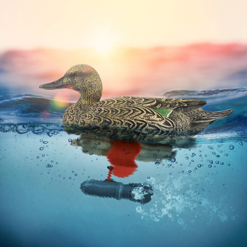 VicBre Duck Decoy Motor Goose Waterfowl Clip-On Motor Device for