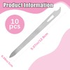 Metal Nail File (10 Pack), 5.5'' Nail Files for Natural