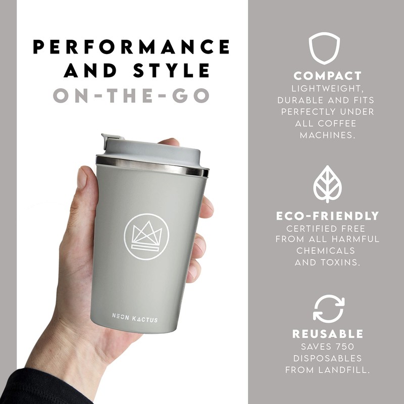 Neon Kactus Insulated Coffee Cup | Travel Cup | Double