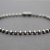 Kathy Bankston Handmade 3mm Sterling Silver Bead Ball Chain Bracelet