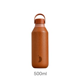 Chilly's Series 2 Ombre Water Bottle - BPA-Free Stainless Steel and Reusable - Leak-Proof, No Condensation - Fire, 500 ml