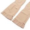 3XL Beige Open Toe Compression Stockings Thigh High 23‑32mmHg Toeless