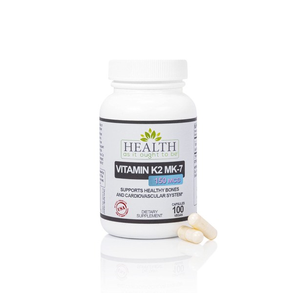 Health As It Ought To Be Vitamin K2 MK7 150mcg
