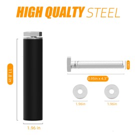 EVERYMATE Weight Plate Holder: Power Rack Attachments Weight Plate Holder Storage for 2 inch Olympic Plates, 2x2 3x3 2x3 Power Cage Accessories for 1 inch holes (4 Pack)