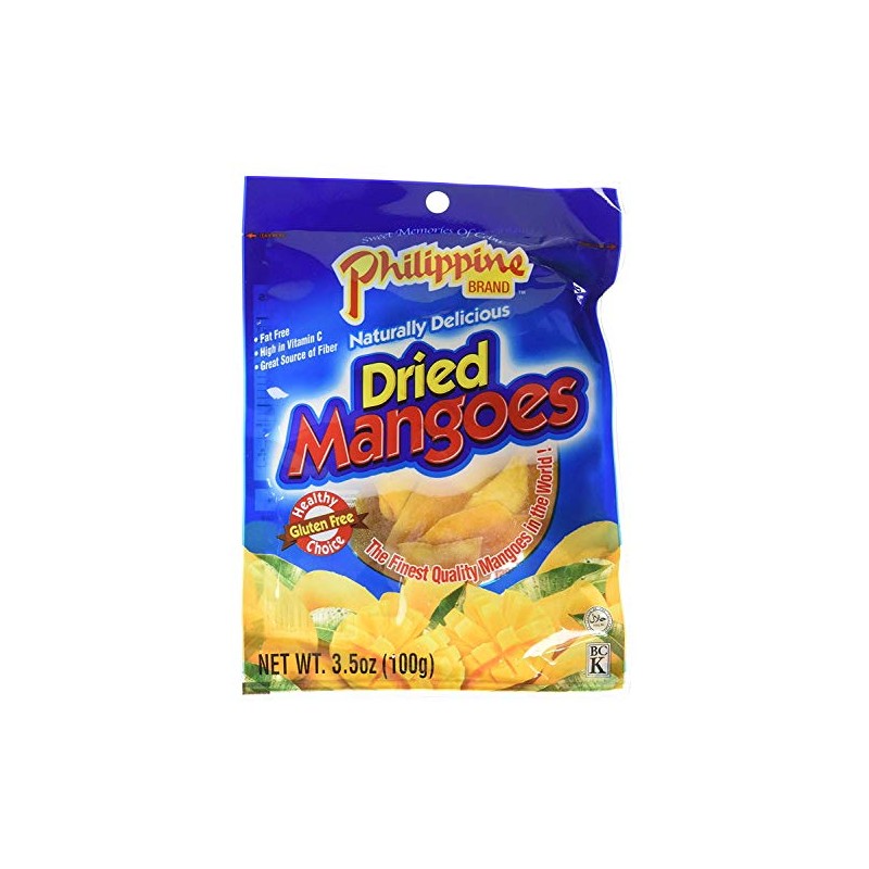 Philippine Brand Dried Mangoes 3.5 oz (Pack of 4)