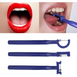 Herramienta de entrenamiento de músculosorales, 3 Piezas de Herramienta de Ejercicio con Punta de Lengua, Entrenador de músculos bucales, Ejercitador de Lengua