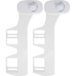 Deco Essentials Non-Electric Single Nozzle Toilet Seat Bidet for Standard 15/16"" - 2-Pack Bundle, E5DGBIDET