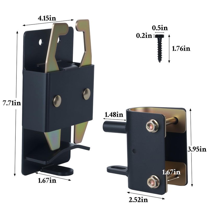 WellMade Heavy Duty 2 Way Farm Gate Latch -2 Pack