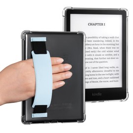 CoBak Clear Case for Kindle Paperwhite - 6.8 Inch Kindle Paperwhite 11th Generation 2021 and Signature Edition (Model No. M2L3EK/ M2L4EK), Lightweight, Scratch-Resistant, Soft (Blue Band)