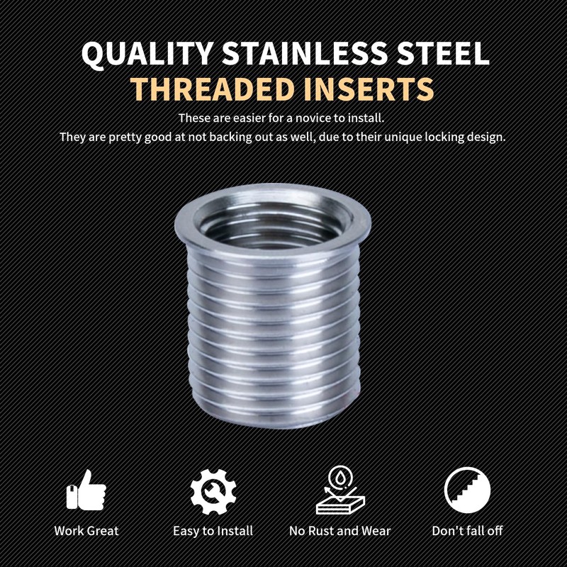 SENNMONN Thread Repair Inserts M14X1.5X 17.8MM Insert Qty 10 Stainless
