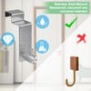 CODIRATO 4 PCS Over Door Hooks Stainless Steel Reversible Hooks