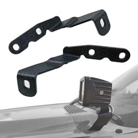 DarSeity Low Profile Mount Hood Hinges Ditch Light Brackets for Chevy Suburban Tahoe Silverado, GMC Yukon Sierra 2007-2013, for Auxiliary Off-Road Lighting (for Chevy/GMC 07-13)