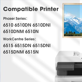 SavFinto 6510 6515 108R01420 108R01419 108R01418 108R01417 Drum Unit Replacement for Xerox Phaser 6510DN 6510DNI 6510DNM 6510N WorkCentre 6515DN 6515DNI 6515DNM 6515N Printer (Black,1-Pack)