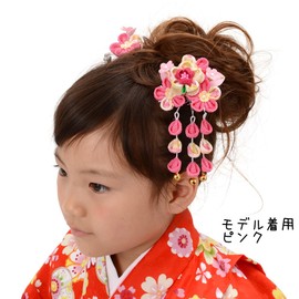 Hair Ornaments pattinpin 2 Pcs Set Plum All 2 types of Red Pink Made In China - Red
