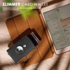 AirTag Wallet Men's Credit Card Holder, Leather Card Wallet RFID