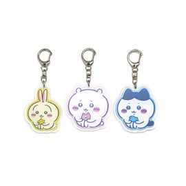 EBTY DREAMS Inc. - Set of 3 Chiikawa Acrylic Keychain Hachiware, Usagi v1