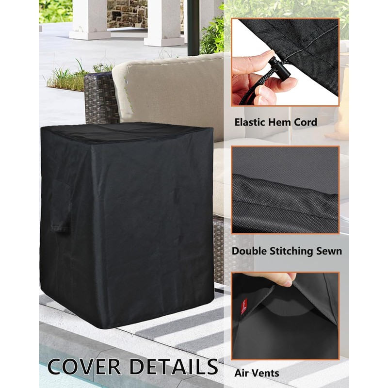 SheeChung Propane Tank Cover 17"x17"x20",Fit for 20 lbs Propane Tank