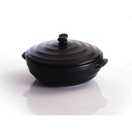 BALWOO [Petalite Mineral, Family-size] Korean Earthenware Pot Ttukbaegi, Large Capacity Ceramic Clay Cooking Pot Casserole, Heat Resistant Ceramic Pot, Zero-Crack Stone Bowl Stockpot Soup Cookware (Medium(2600ml, 88oz))