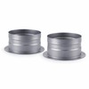 Resistpro b Duct Connectors Φ100mm Set of 2 Zinc Plated