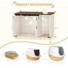 Hzuaneri Cat Litter Box Enclosure, Hidden Litter Box Cabinet Furniture