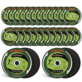 25 Pack 7 Inch Cut Off Wheels 7" x 1/16" x 7/8" Cutting Discs Fits Angle Grinder Cutting Wheel for Metal and Stainless Steel Grinder