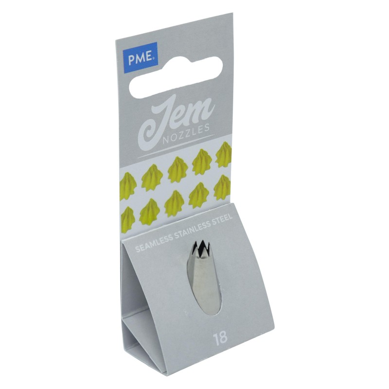 PME NZ1B JEM Drop Flower Piping Nozzle no. 1B, Silver