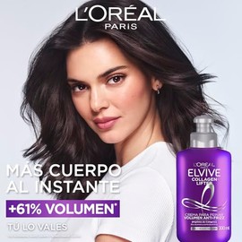 Oréal Paris Elvive Collagen Lifter Crema Peinar Volumen Anti Frizz Todo Tipo Pelo Dejarlo Pesado Más Cuerpo 300ml