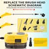 Steam Cleaner, High Pressure 15s Fast Heat, 6-Level Adjustable Handle,