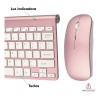 Importeek Kit Combo Teclado + Mouse Pc Laptop Inalambrico Multimedia