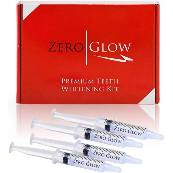 Zero Glow Teeth Whitening Gel Refill 2.4 Oz 4X Syringes