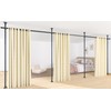 Room Divider Curtain Rod No Drilling for Wide Space, Adjustable
