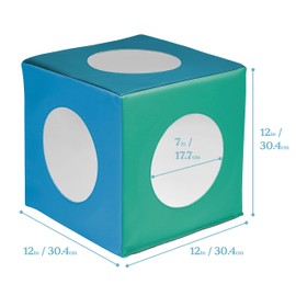 ECR4Kids SoftZone Mirror Cube, Sensory Toy, Contemporary