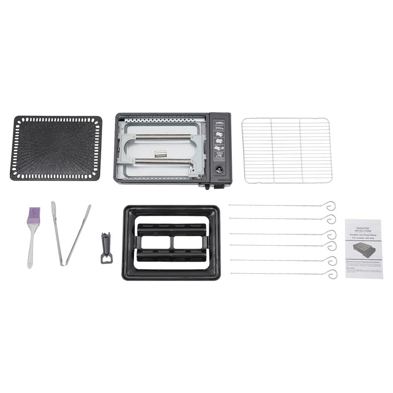Portable Butane Gas Grill Camping BBQ Grill Indoor Tabletop Stove