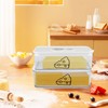 Yomjarl 2 Pcs Cheese Container for Refrigerator,Cream Cheeses Storage Box,Cheese