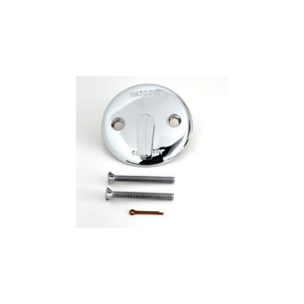 Watco Trip Lever Bathtub Overflow Plate Kit in Chrome Plated