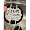 (Three Little Tots) No Touching B/W Tag - Stop! No