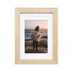 KINLINK 5x7 Picture Frame Natural Wood Frame with HD Plexiglass