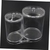 VICASKY Makeup Organizer Acrylic Storage Case for Cotton Swabs Pads