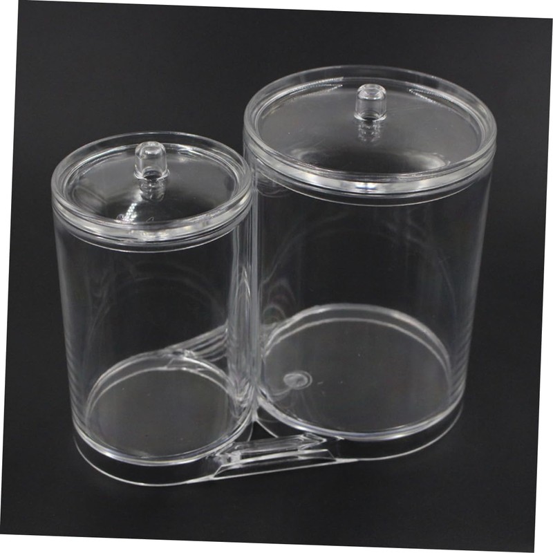 VICASKY Makeup Organizer Acrylic Storage Case for Cotton Swabs Pads