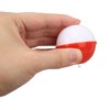 50PCS Ball Shaped Fishing Float Plastic White Red 2 Specifications