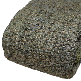 TinaKim - Tela de tapicería tipo lino sintético, material de tela para silla, sofá Couth Reupholster (verde gris, 1 yarda)