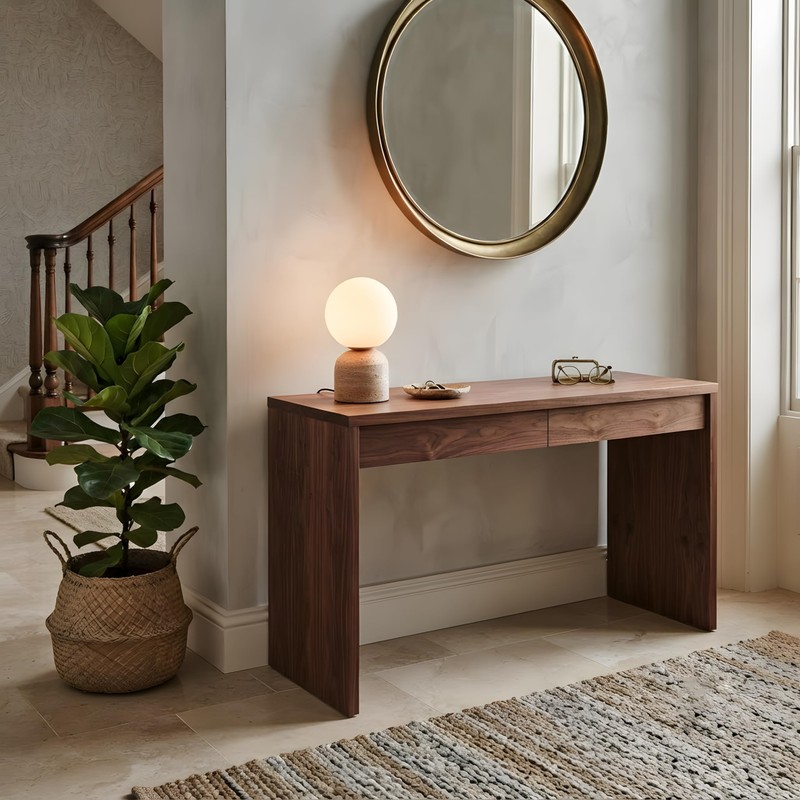 Skyblaze Modern Marble Table Lamp with Frosted Glass Shade Cute