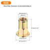 sourcing map 120Pcs Half Hex Body Flange Rivet Nut, M3