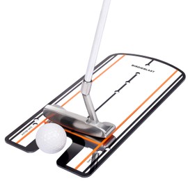 BIRDIEBLAST Golf Putting Mirror, Putting Mirror Training Aid for Golf with Putter Line,Putting Mirror for Golf Putting Practice for Beginners (Putting Alignment Mirror), Black