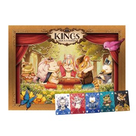 Trick Takers KINGS Compact Edition with 5 Deluxe King Cards, Board Game (2-5 Players, 30-40 Minutes), Trick-taking Card Game that can also be used as Playing Cards, Japanese & English Instruction